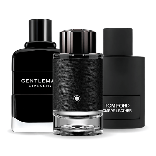 Combo de 3 perfumes Tom Ford Ombre Leather,  Givenchy Gentleman, Montblanc Explorer 100ml